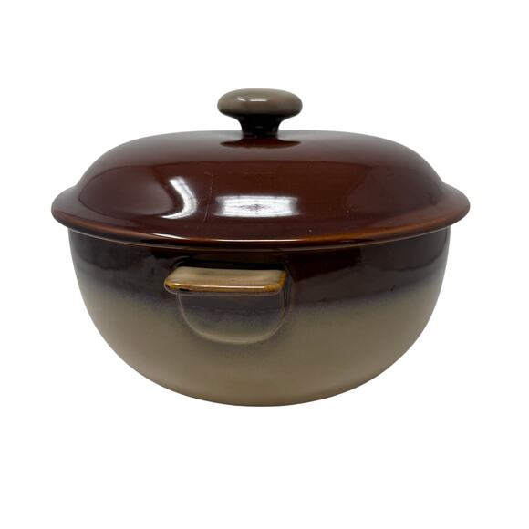 Sango Splash Brown 4951 Stoneware 3 Qt Covered Casserole Dutch Oven - Picture 8 of 10